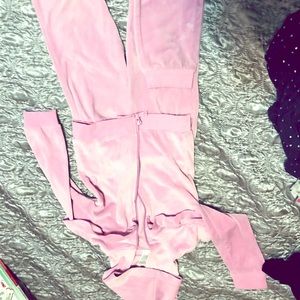 Pink velvet sweat suit 4T